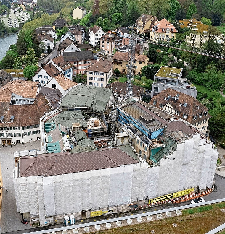 Seit Jahren ist der Verenahof in Baden unzugänglich.Bild: Alex Spichale