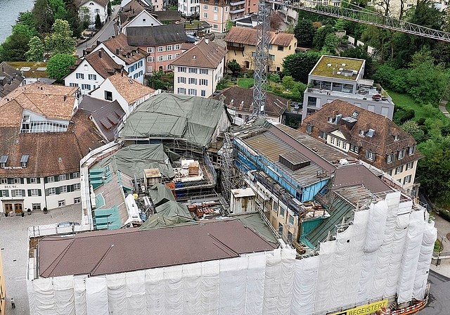 Seit Jahren ist der Verenahof in Baden unzugänglich.Bild: Alex Spichale